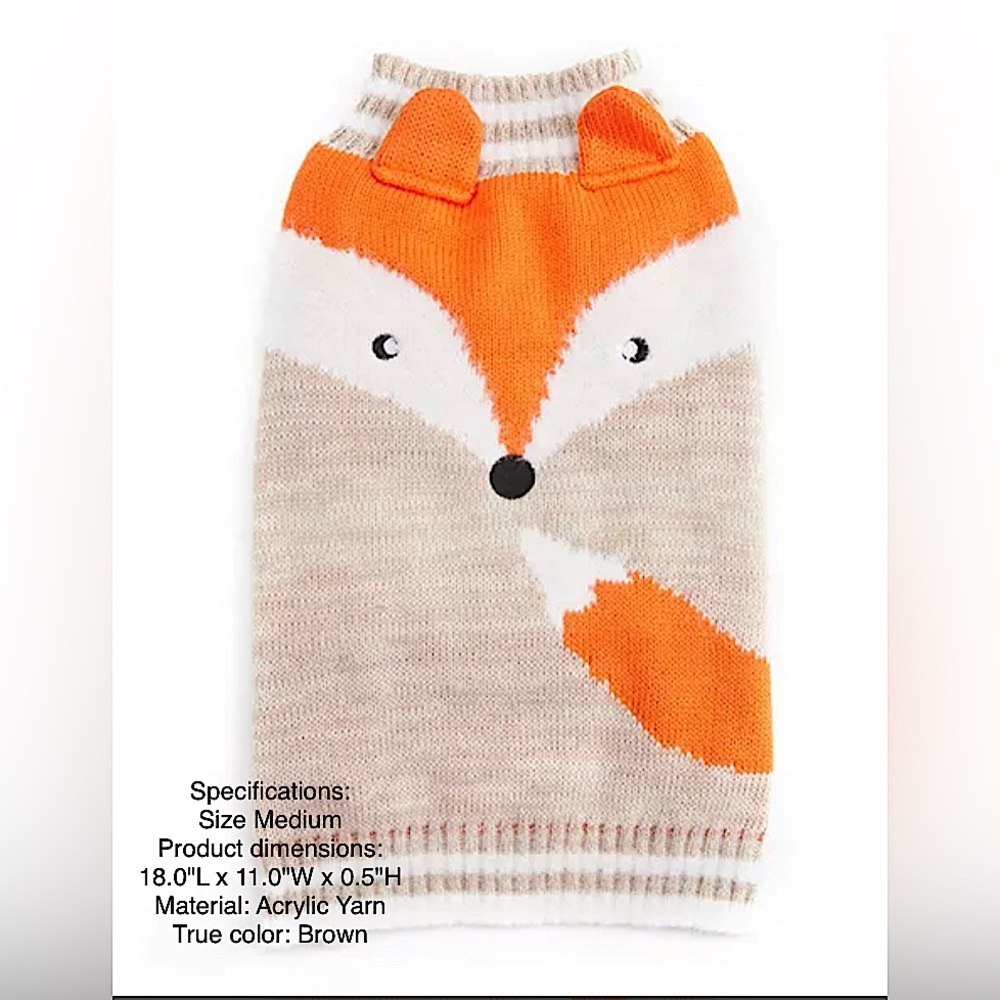Pet Fox dog Sweater